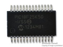 MICROCHIP PIC18F25K50-I/SS 8 Bit MCU, Flash, PIC18 Family PIC18FxxK50 Series Microcontrollers, PIC18, 48 MHz, 32 KB, 28 Pins
