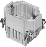 AMPHENOL SINE/TUCHEL C146 10A024 000 9 Heavy Duty Connector, 24+PE, Sin Contactos, Serie Heavy Mate DD, Inserto, 25 Contactos, E6, Macho
