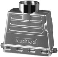 AMPHENOL SINE/TUCHEL C146 21R016 606 8 Heavy Duty Connector, M32 Top Entry, 2 Pegs, High Profile, Hood, Top Entry, Zinc Alloy Body