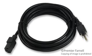 MULTICOMP SPC13288 Cable de Alimentación, NEMA 5-15P a IEC 60320 C13, 3 m, 10 A, 125 VAC, Negro