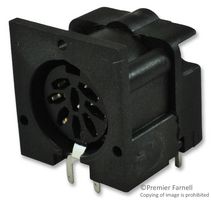 SWITCHCRAFT/CONXALL 62PC8F DIN Audio / Video Connector, 8 Contacts, Jack, PCB Mount, Through Hole Right Angle