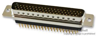 MULTICOMP SPC15240 D Sub Connector, HD62, 62 Contacts, Plug, Solder, DC, Metal Body