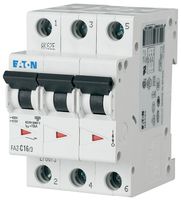 EATON CUTLER HAMMER FAZ-C16/3 Guardamotores Termomagnético, Miniatura, Curva C, UL 1077, Serie FAZ, 16 A, 3 polos, 48 V, 277 V