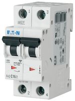 EATON CUTLER HAMMER FAZ-C16/2 Guardamotores Termomagnético, Miniatura, Curva C, UL 1077, Serie FAZ, 16 A, 2 polos, 48 V, 480 V