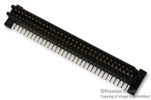 AMP - TE CONNECTIVITY 5120521-1 Mezzanine Connector, Receptacle, 1 mm, 2 Rows, 64 Contacts, Surface Mount, Phosphor Bronze