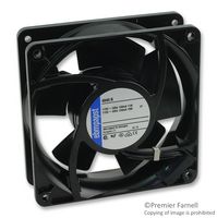 EBM-PAPST 4840N AC Axial Fan, 115V, Square, 119 mm, 38 mm, Sleeve Bearing, 50 CFM