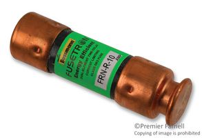 EATON BUSSMANN FRN-R-10 Fusible, Potencia / Industrial, Serie Fusetron FRN, 10 A, 250 V, 125 V, 14.3mm x 50.8mm, 0.56" x 2"