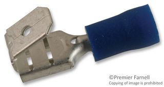 HOFFMAN PRODUCTS FVDDFM1614T-250A Quick Disconnect Terminal, FVDDFM Series, Female Piggyback Disconnect, 6.35mm x 0.81mm