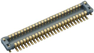 PANASONIC AXT640124 Mezzanine Connector, Header, 0.4 mm, 2 Rows, 40 Contacts, Surface Mount, Copper