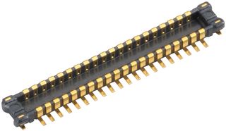 PANASONIC AXE644124 Mezzanine Connector, Header, 0.4 mm, 2 Rows, 44 Contacts, Surface Mount, Copper