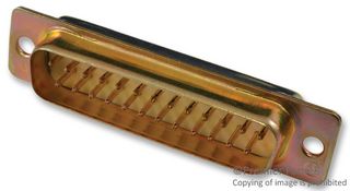 CINCH CONNECTIVITY SOLUTIONS DB25P D Sub Connector, DB25, 25 Contacts, Plug, Solder Cup, DB, Basic D Series, Metal Body