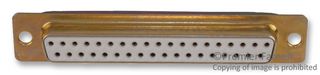 CINCH CONNECTIVITY SOLUTIONS DC37S D Sub Connector, DB37, Standard, Receptacle, Basic D Series, 37 Contacts, DC, Wire Wrap