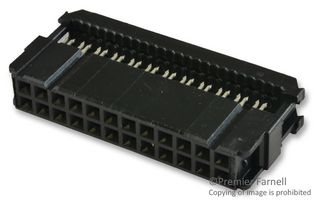 AMP - TE CONNECTIVITY 1658620-5 Conector IDC, IDC Hembra, Hembra, 2.54 mm, 2 Hileras, 24 Contactos, Montaje de cable