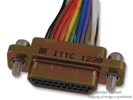 ITT CANNON MDM-21PH003L D Sub Connector, 21 Contacts, Plug, Crimp, MDM Series