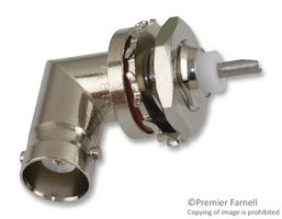 AMPHENOL RF 31-222 RF / Coaxial Connector, BNC Coaxial, Right Angle Bulkhead Jack, Solder, 50 ohm