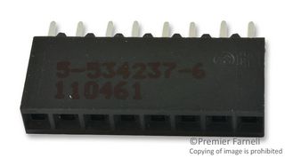AMP - TE CONNECTIVITY 5-534237-6. Receptáculo PCB, Tarjeta-a-Tarjeta, 2.54 mm, 1 Líneas, 8 Contactos, Through Hole