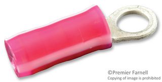 AMP - TE CONNECTIVITY 2-36149-5 Terminal de Anillo, M3.5, #6, 18 AWG, 0.9 mm², Serie PIDG, Rojo, blanco
