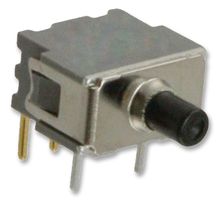 ALCOSWITCH - TE CONNECTIVITY 1825174-3 Pushbutton Switch, APA Series, SPDT, Momentary, Round Plunger, Black