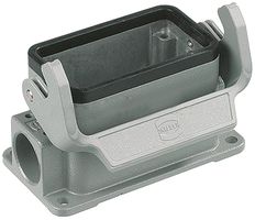 HARTING 19300161251 Heavy Duty Connector, Single Side Entry M25, Base, Panel Mount, Side Entry, Aluminum Body, 1 Lever