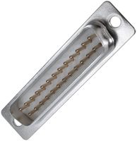 AIM CAMBRIDGE - CINCH CONNECTIVITY 40-9725M D Sub Connector, DB25, 25 Contacts, Plug, Solder Cup, DB, 97 Series, Steel Body