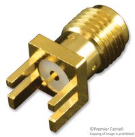 MULTICOMP PRO MC514-1010 RF / Coaxial Connector, SMA Coaxial, Straight Dual Jack, Surface Mount Straddle, 50 ohm