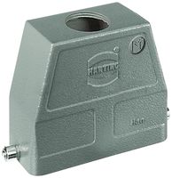 HARTING 19300240447 Heavy Duty Connector, M32 Top Entry, 2 Pegs, High Profile, Hood, Top Entry, Aluminum Body, 1 Lever