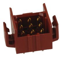 TE CONNECTIVITY 2-640501-2 Pin Header, Wire-to-Board, 4.2 mm, 3 Rows, 9 Contacts, Through Hole, MR Series