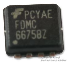 ONSEMI FDMC6675BZ MOSFET de Potencia, Canal P, 30 V, 20 A, 0.0107 ohm, MLP, Montaje Superficial
