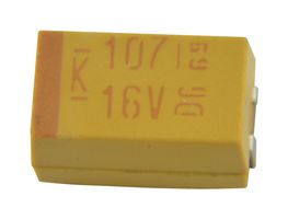KEMET T498X107K016ATE075 Capacitor de Tantalio de Montaje SMT, 100 µF, 16 V, 2917 [7343 Métrico], ± 10%, 0.075 ohm, X