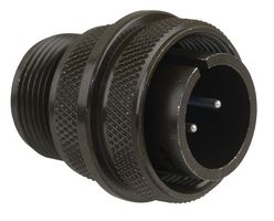 AMPHENOL INDUSTRIAL 97-3106A-16S-4P Circular Connector, 97 Series, MIL-DTL-5015 Series, Straight Plug, 2 Contacts, Solder Pin, Threaded