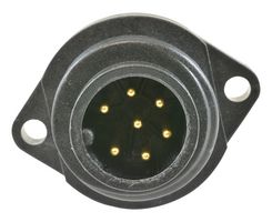 AMPHENOL LTW PWE-07PMMS-SC7001 Circular Connector, Circular Power Connector, PWE (8A) Series, Panel Mount Plug, 7 Contacts