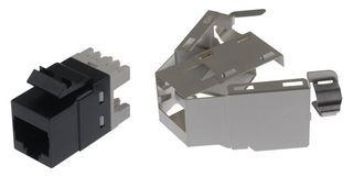 TE CONNECTIVITY 1375189-1 Modular Connector, RJ45 Jack, 1 x 1 (Port), 8P8C, Cat5e, Panel Mount