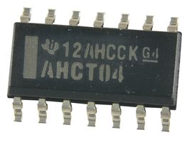 TEXAS INSTRUMENTS SN74AHCT04D Logic IC, Inverter, Hex, 1 Inputs, 14 Pins, SOIC, 74AHCT04