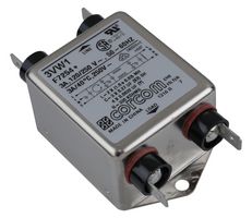 TE CONNECTIVITY - CORCOM 3VW1 Power Line Filter, Chassis, General Purpose, 250 VAC, 3 A, Single Phase, 2 Stage, Chassis Mount