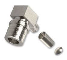 TE CONNECTIVITY 1408336-1 RF / Coaxial Connector, QMA Coaxial, Right Angle Plug, Crimp, 50 ohm, RG174, RG188, RG316, Brass