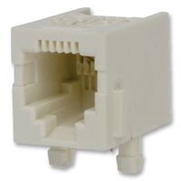 CORCOM - TE CONNECTIVITY RJ11-2L-B Conector Modular, RJ11 Jack, 1 x 1 (Puerto), 6P2C, Through Hole