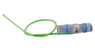 RAYCHEM - TE CONNECTIVITY CWT-7-W122-5 Solder Sleeve, with Lead, Terminator, 6.4 mm, Transparent, Polyolefin, 32 mm