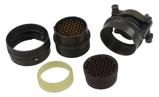AMPHENOL PT06E22-55P(SR) Circular Connector, PT Series, MIL-DTL-26482 Series I, Straight Plug, 55 Contacts, Solder Pin