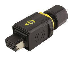 HARTING 09451459011 Rectangular Power Connector, 10 Contacts, PushPull Series, Cable Mount, Crimp, Receptacle