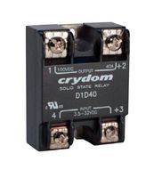 SENSATA/CRYDOM D1D40LK Solid State Relay, 40 A, 100 VDC, Panel Mount, Screw