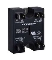 SENSATA/CRYDOM D2440DE-10 Solid State Relay, 40 A, 280 VAC, Panel Mount, Quick Connect, Random Turn On