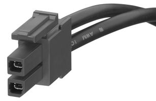 MOLEX 45136-0203 Cable Assembly, Mega-Fit 2 Position Receptacle, Mega-Fit 2 Position Receptacle, 300 mm, 11.8 "