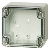 FIBOX UL PCT 080807 Plastic Enclosure, Multipurpose, Polycarbonate, 80 mm, 82 mm, 65 mm, IP66, IP67