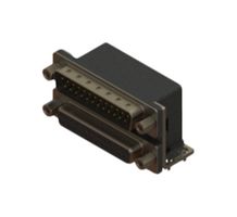 EDAC 663-025-264-033 Stacked D Sub Connector, Upper - Plug / Lower - Receptacle, DB, 25 Contacts