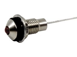 VCC / VISUAL COMMUNICATIONS COMPANY CDLB-0-2702-9908-I LED Panel Mount Indicator, Red, 12 VDC, 6 mm, 20 mA, 299 mcd, IP67