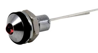 VCC / VISUAL COMMUNICATIONS COMPANY CD-0-2702-9908-I LED Panel Mount Indicator, Red, 12 VDC, 6 mm, 20 mA, 299 mcd, IP67