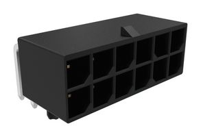 AMPHENOL COMMUNICATIONS SOLUTIONS 10146997-06100LF Pin Header, R/A, Wire-to-Board, 5.7 mm, 2 Rows, 6 Contacts, Through Hole Right Angle