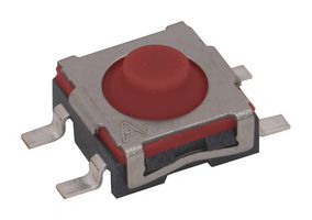 C&K COMPONENTS TLSMDT3C020GLFS Interruptor Táctil, TLSM Series, Accionamiento superior, Surface Mount, Botón Redondo, 2000 gf