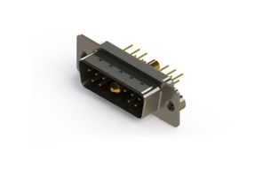 EDAC 627-11W1224-3T2 Combination Layout D Sub Connector, 627C Series, DA-11W1, Plug, 11 Contacts, 10 Signal, 1 Power