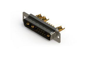 EDAC 627-13W3222-4T1 Combination Layout D Sub Connector, 627C Series, DB-13W3, Plug, 13 Contacts, 10 Signal, 3 Power